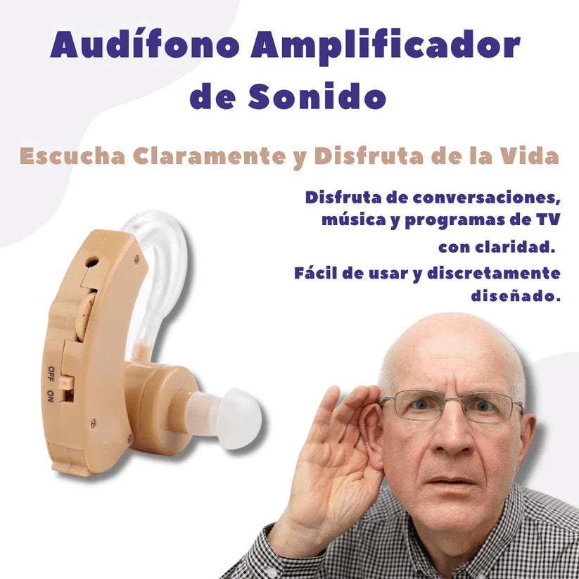 PROMO SOLO HOY 40% OFF - Audifono Amplificador de Sonido. Cuidado y Bienestar del Oido