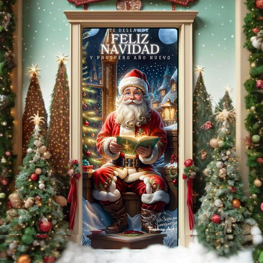 SUPER PROMOCIÓN PARA NAVIDAD SOLO HOY 40% OFF - Funda forro puerta navidad