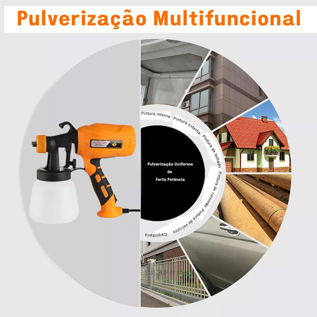 OFERTA DEL DÍA 40%OFF - Pistola De Pintura Eletrica 500w 800ml - 110/220v